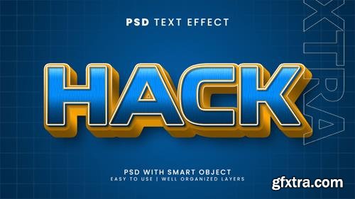Hack 3d editable text effect with error and virus font style psd