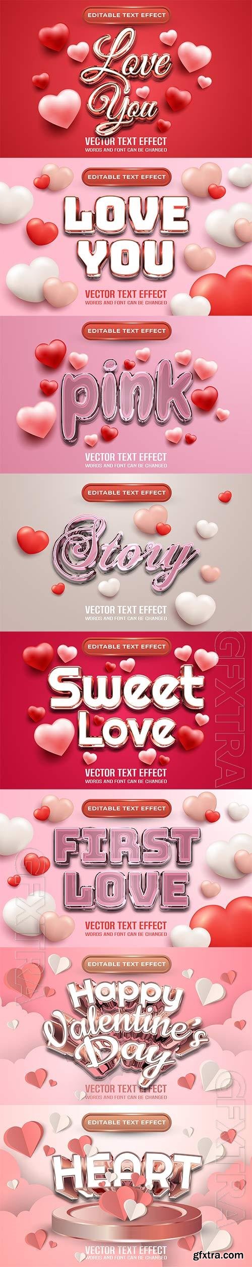 Love you editable text effect special happy valentines day Love you editable text effect special happy valentines day