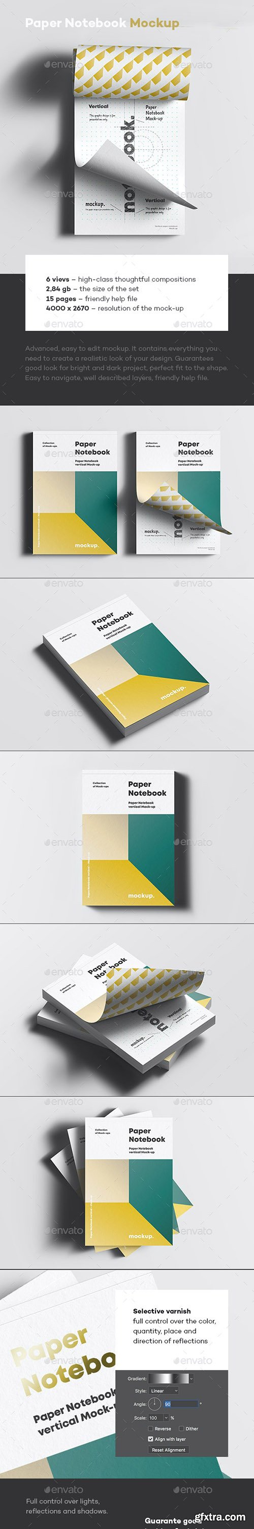 GraphicRiver - Paper Notebook Mock-up 35177314