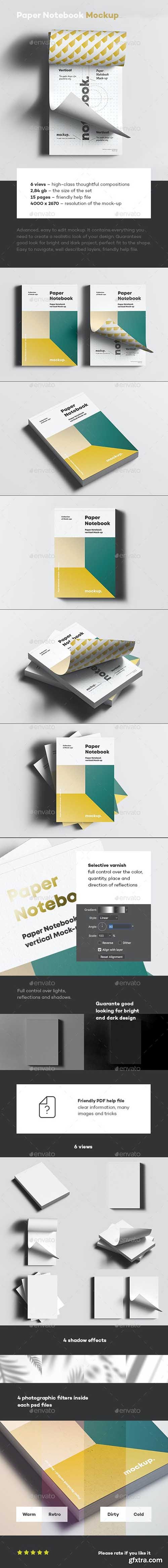 GraphicRiver - Paper Notebook Mock-up 35177314