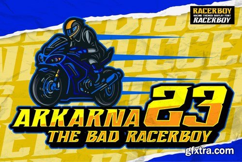 Recerboy - Racing Themes Display Font