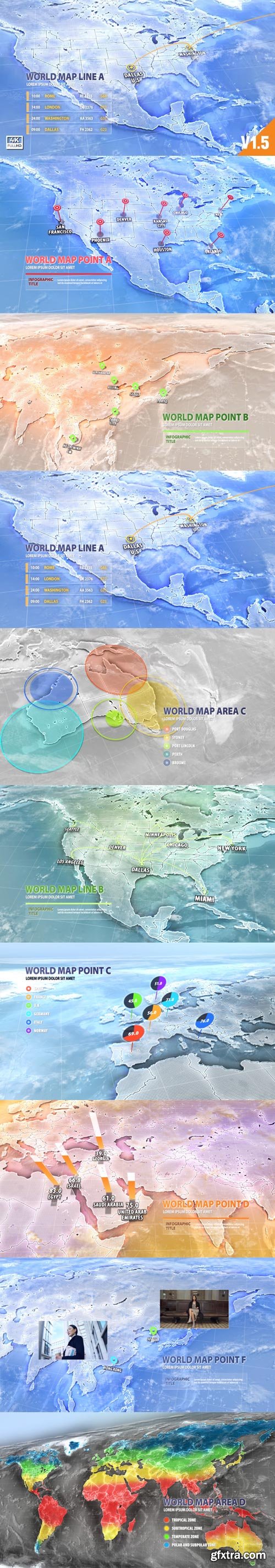 Videohive - World Map Pack V1.5 - 33802238