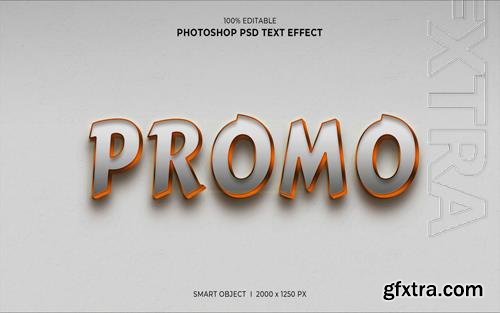 Promo 3d editable psd text effect