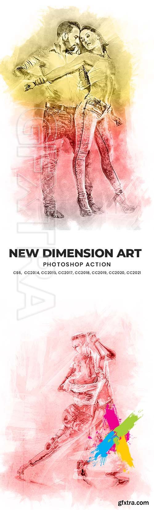 GraphicRiver - New Dimension Art Photoshop Action 34370747