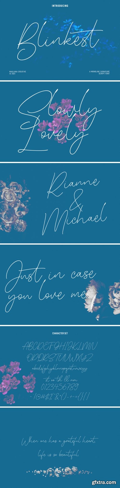 Blinkest Script Font