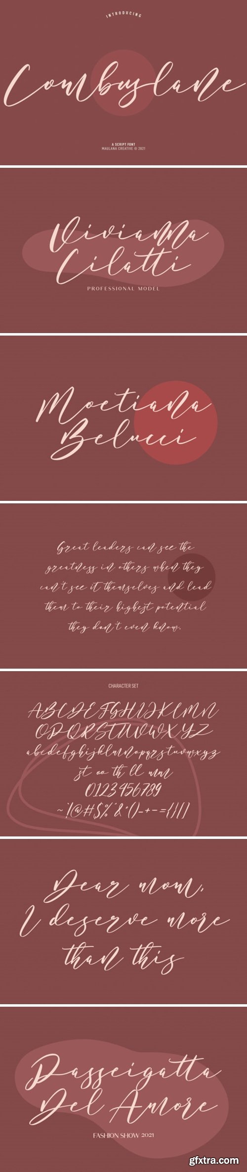 Combuslane Script Font