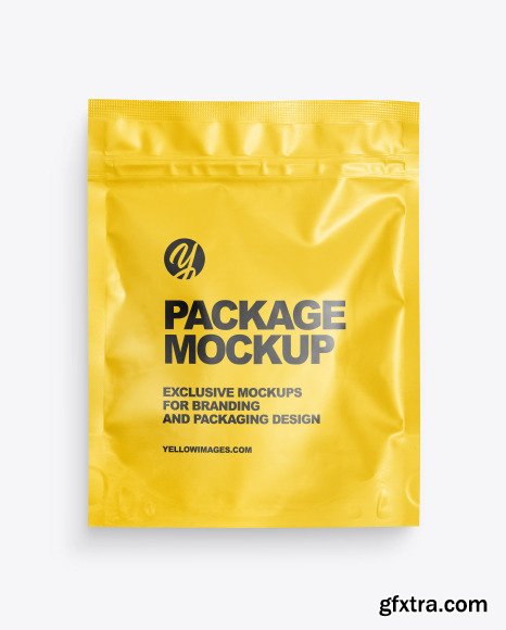 Matte Flat Pouch Mockup 83543