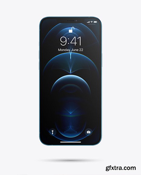 Apple iPhone 12 Pro Max Pacific Blue Mockup 84355