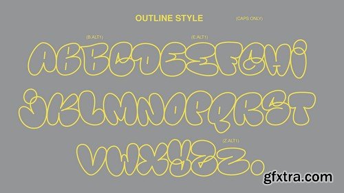 Kelsi graffiti bubble style font
