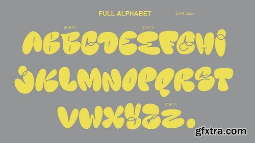 Kelsi graffiti bubble style font