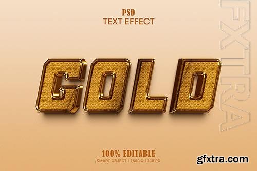 Gold editable text effect premium psd