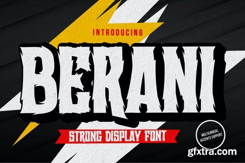 BERANI - Strong Display Font