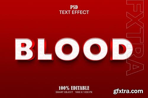 Blood editable text effect premium psd
