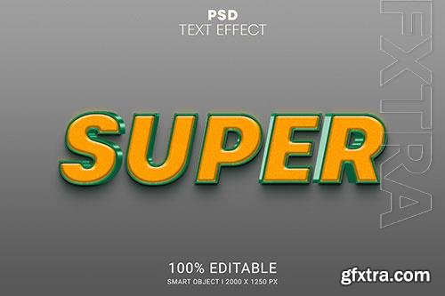 Super editable text effect premium psd