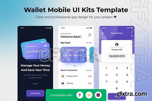 Wallet Mobile App UI Kits Template 3FY5YRE