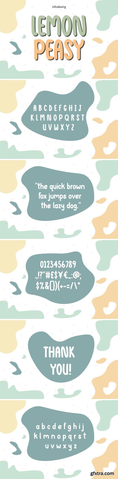Lemon Peasy Font