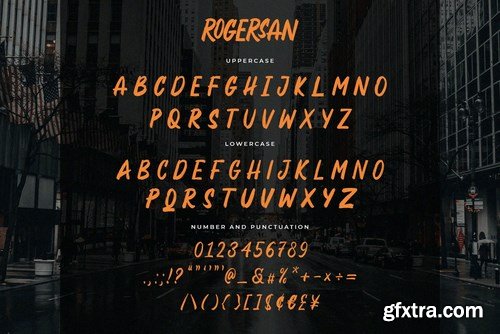 Rogersan - Brush Font