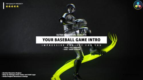 Videohive - Your Baseball Intro - Baseball Promo Video DaVinci Resolve Template - 35553927 - 35553927