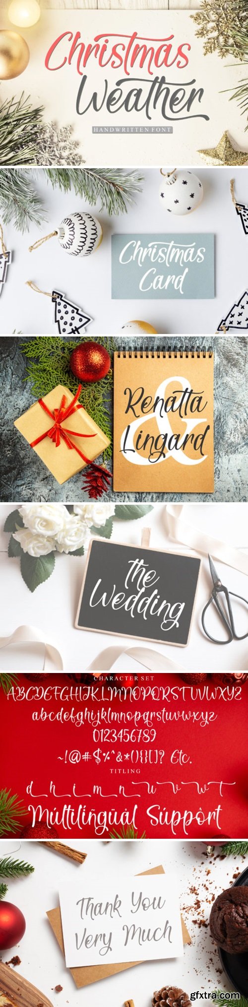 Christmas Weather Font