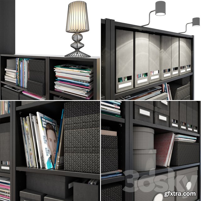 IKEA Billy Bookcase black » GFxtra