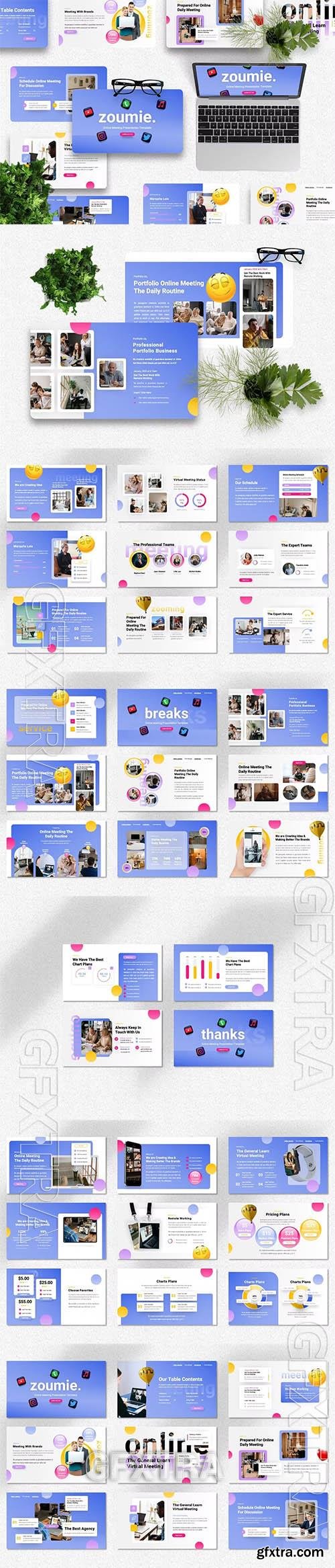 Zoumie - Online Meeting Powerpoint, Keynote and Google Slides Presentation Templates 