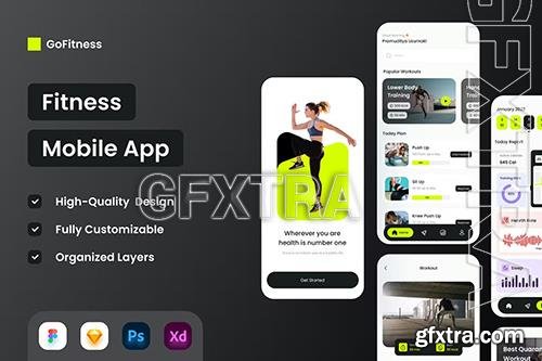 Fitness Mobile App - UI Design QZNR5QU