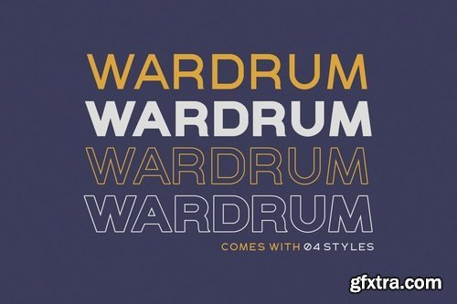 WARDRUM - Expanded Sans 3679789