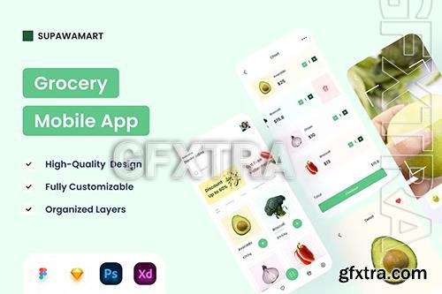 Grocery Mobile App - UI Design F4F9XNV