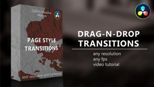 Videohive - Page Style Transitions for DaVinci Resolve - 35618317 - 35618317