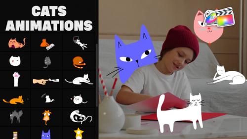 Videohive - Cartoon Cats Animations for FCPX - 35654730 - 35654730