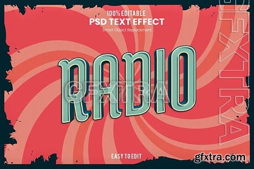 Radio - Retro Vintage Text Effect XZQ3WZJ