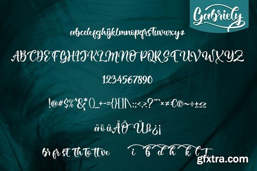 Gabrelly Handwriting Script Font
