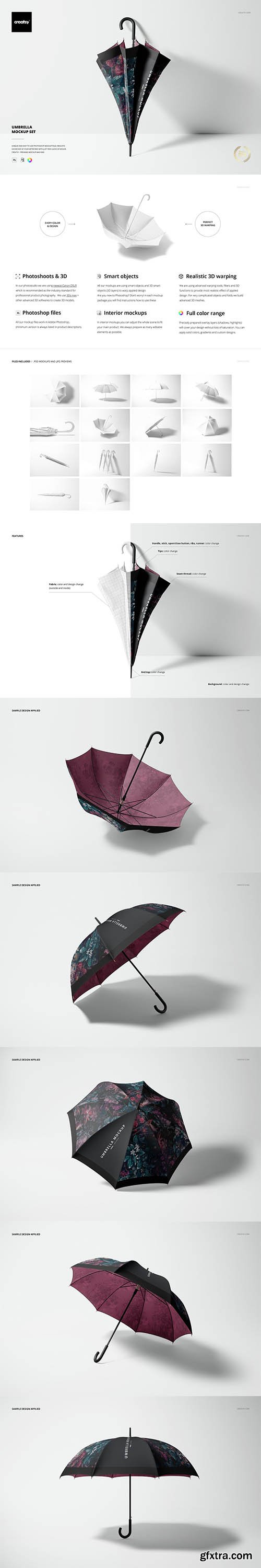 CreativeMarket - Umbrella Mockup Set 6817546