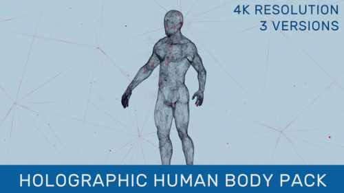 Videohive - Holographic Human Body Pack - 35610943 - 35610943