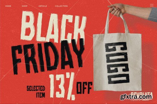 REVOLUTA - All Caps Display Font