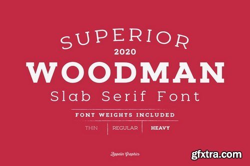 Woodman Slab Serif Font 4541069