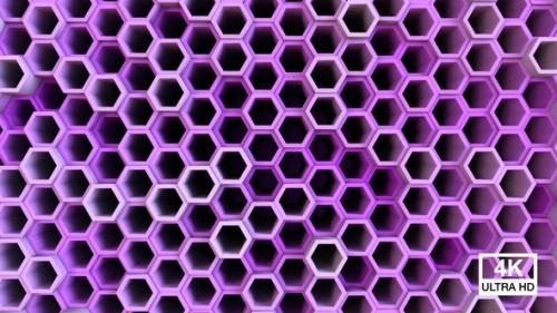 Videohive - Honeycomb Hexagon Background Pink - 35561725 - 35561725