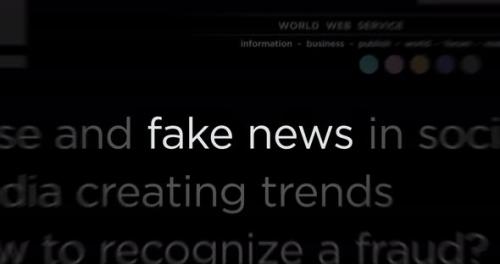 Videohive - Headline titles media with fake news and hoax information seamless loop - 35562665 - 35562665