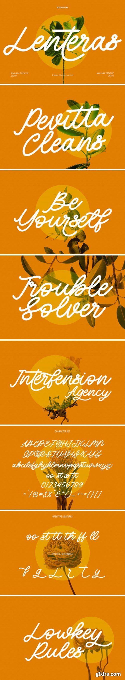 Lenteras Monoline Script Font