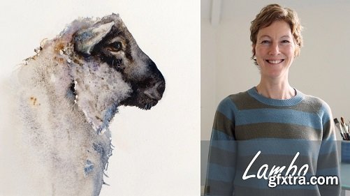 Sheep called Lambo. A Free-Flow Watercolour Master Class with Jane Davies