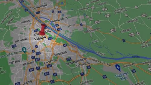 Videohive - Vienna On Map 4K - 35618062 - 35618062