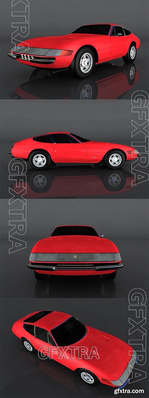 Ferrari 365 GTB 3D Model o93989