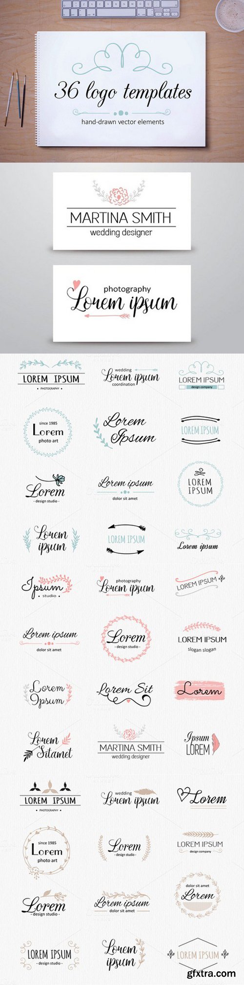 Vector logo templates Logotypes