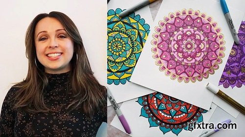 Modern Mandala Art: Draw and Color 2 Stunning and Unique Mandalas