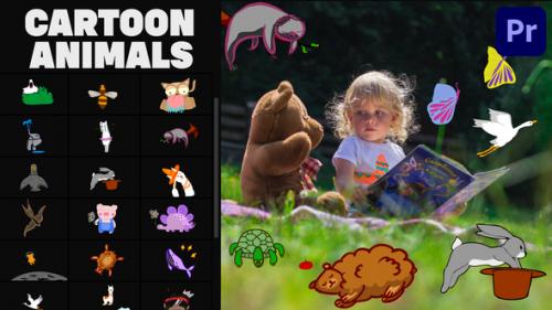 Videohive - Cartoon Animals Animations 01 for Premiere Pro - 35757677 - 35757677