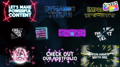 Videohive - Dynamic Titles | FCPX - 35757367 - 35757367