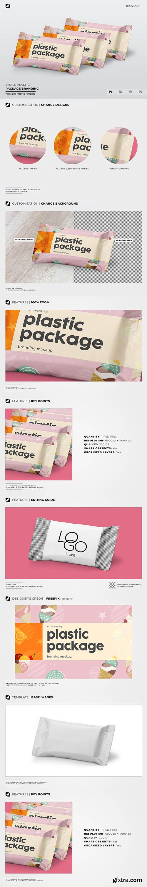 CreativeMarket - Plastic Package Branding Mockup 6800285