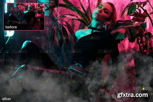 White smoke bomb overlay &amp; Fog overlay, Photoshop overlay