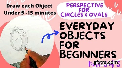 Perspective Drawing Made Simple for Beginners- Drawing objects with Ovals and Circles Part 3 of 3