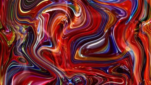 Videohive - Abstract Blue Brown Red Color Marble Liquid Animated Background - 35812262 - 35812262